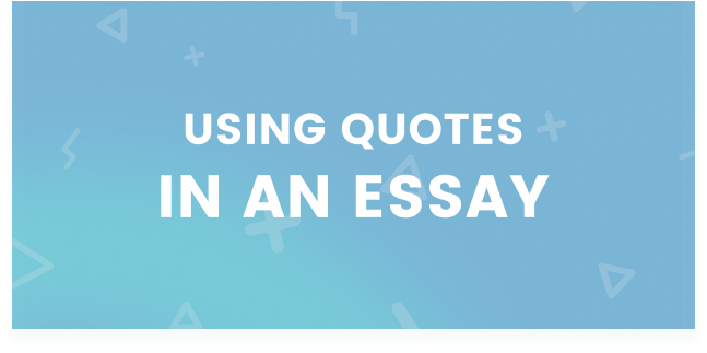 how to quote a saying in an essay